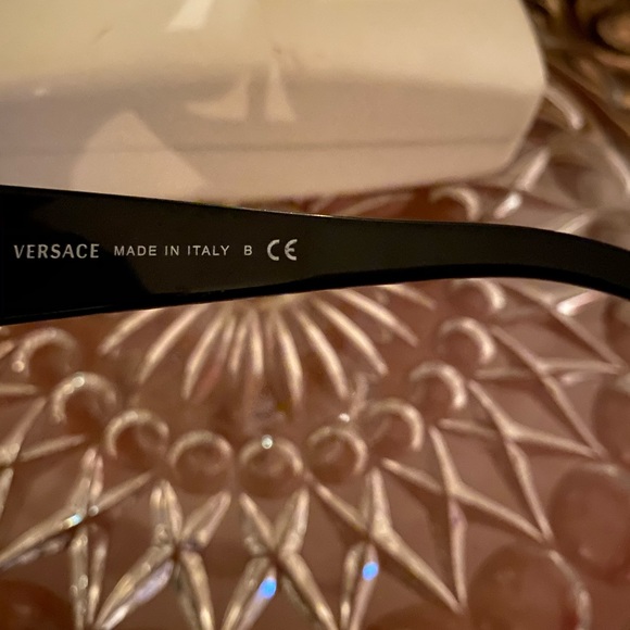 Versace Black 4156-B Jewel Greek Key Sunglasses - Picture 4 of 5